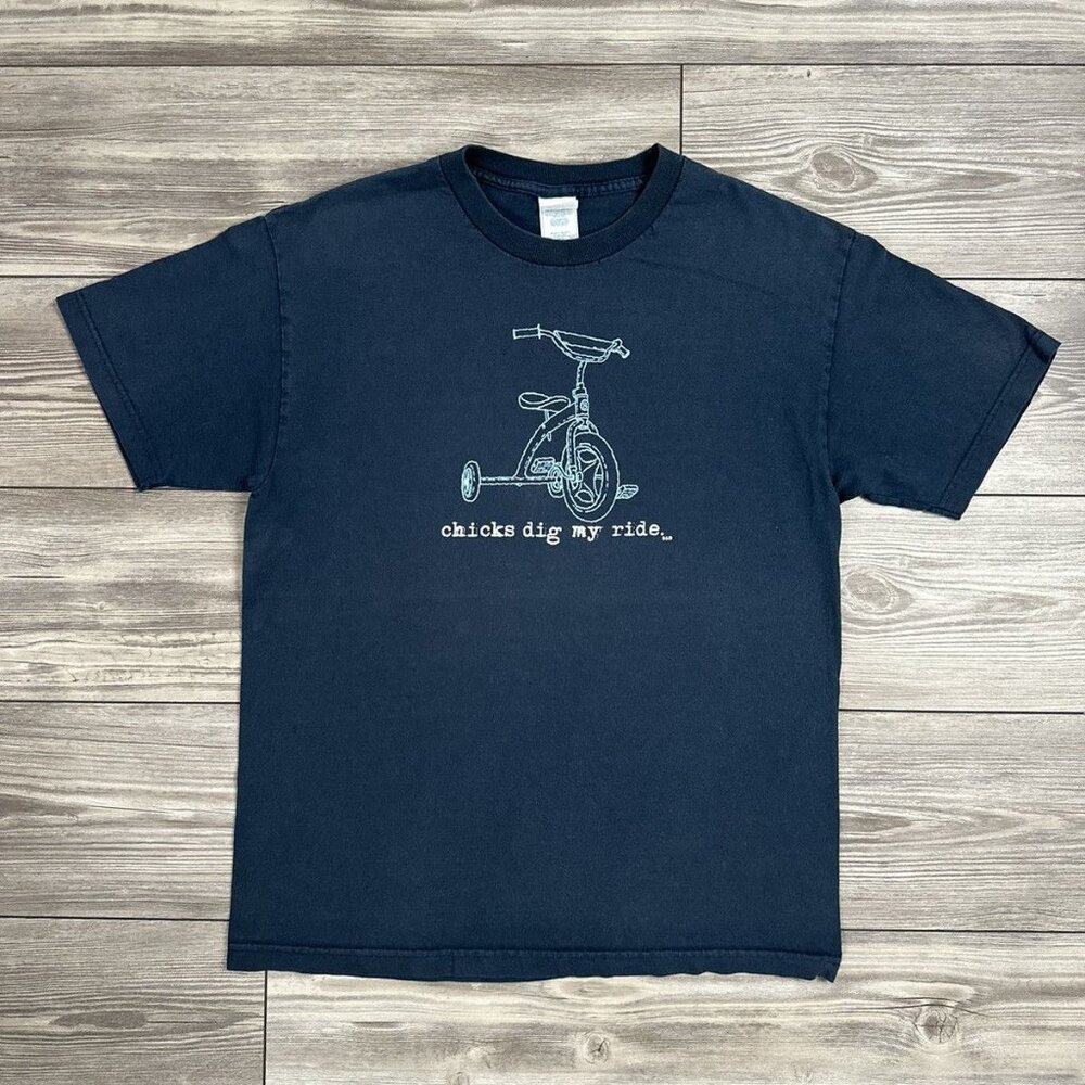 Y2K “Chicks Dig My Ride” Funny T Shirt